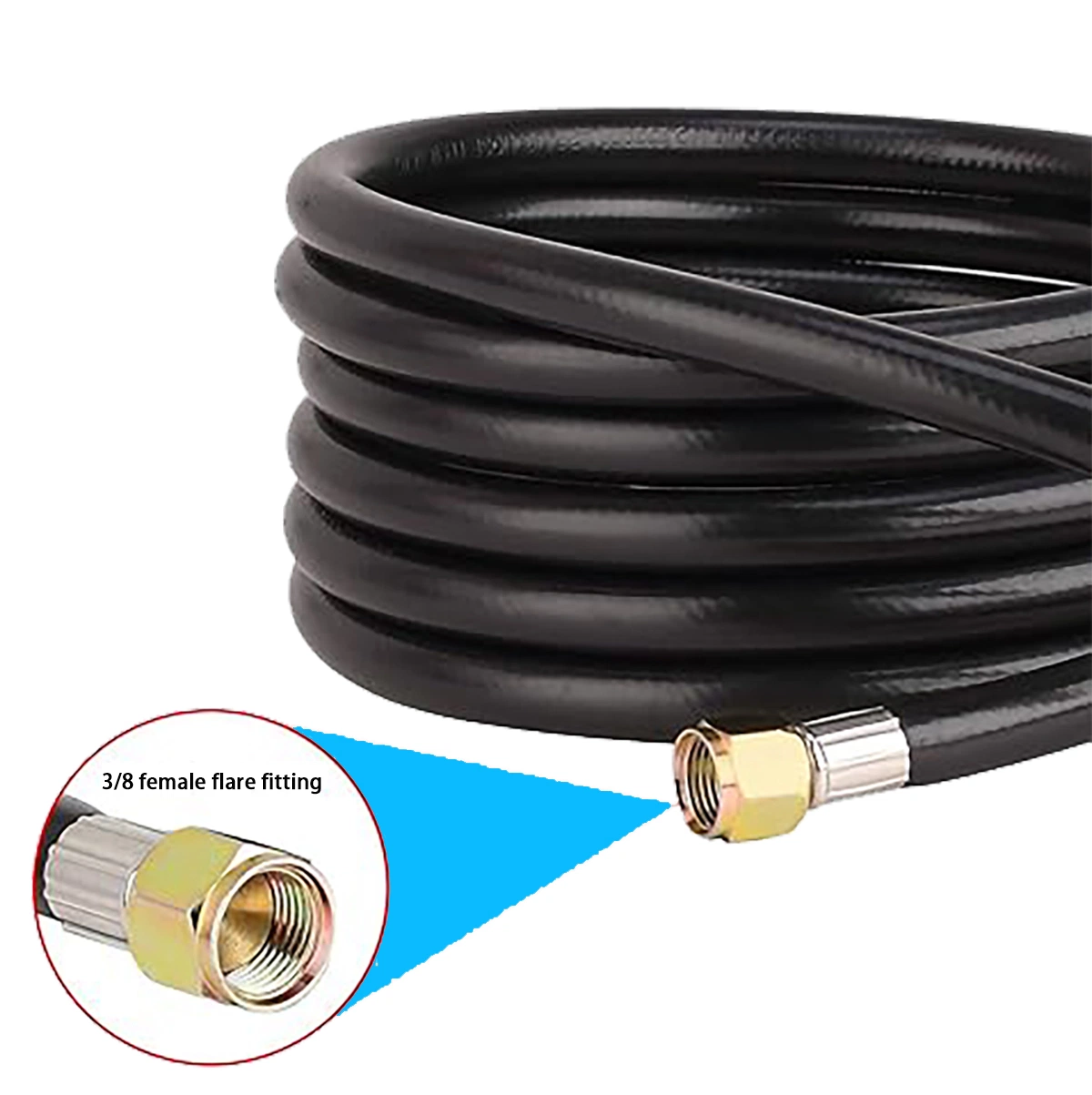 Propane Quick Connect Hose for RV to Gas Grill, Converter Replacement Connectors