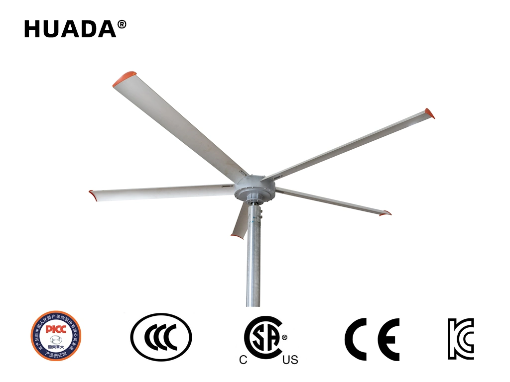 Hvls Natural Wind Vettical Fans for outdoor Square Used