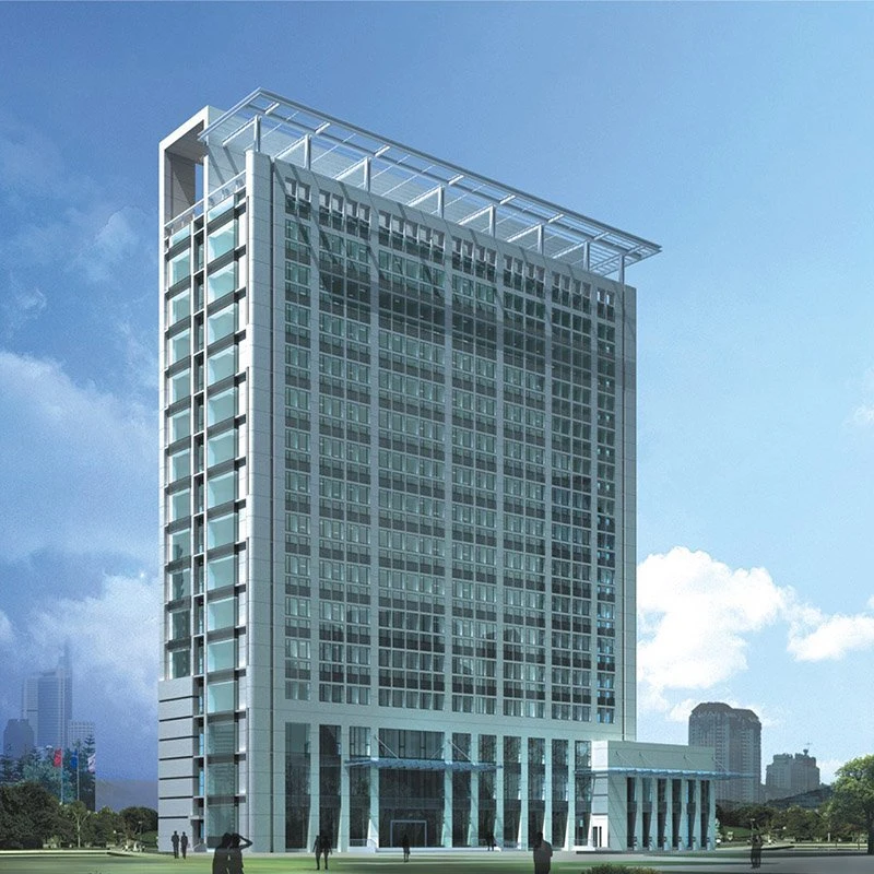 Customized High quality/High cost performance and Easy Installation Aluminum Glass Curtain Wall