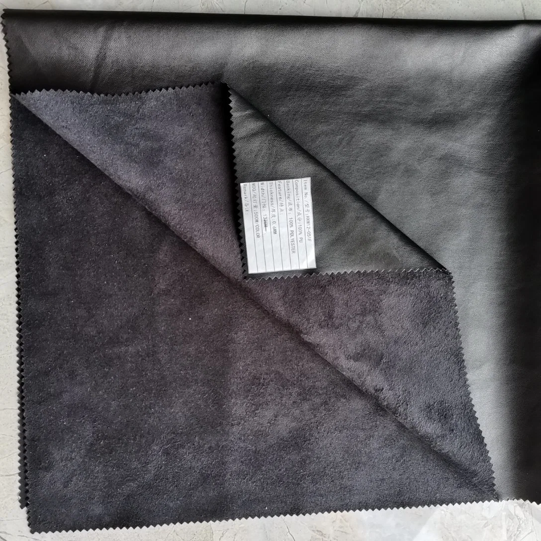 Suede Backing Soft Synthetic Leather for Garment