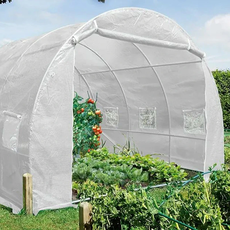 Mini Portable Garden Small Garden Greenhouse with 4 Tiers and Clear PVC Cover