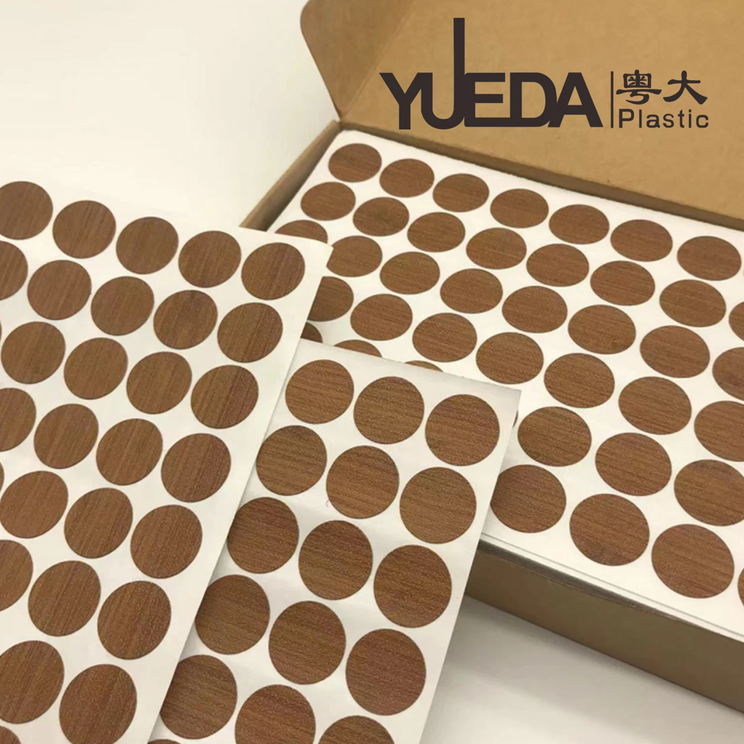 Yueda Furniture Accessories PVC Screw Cover Cap Wood Grain Screw Cover