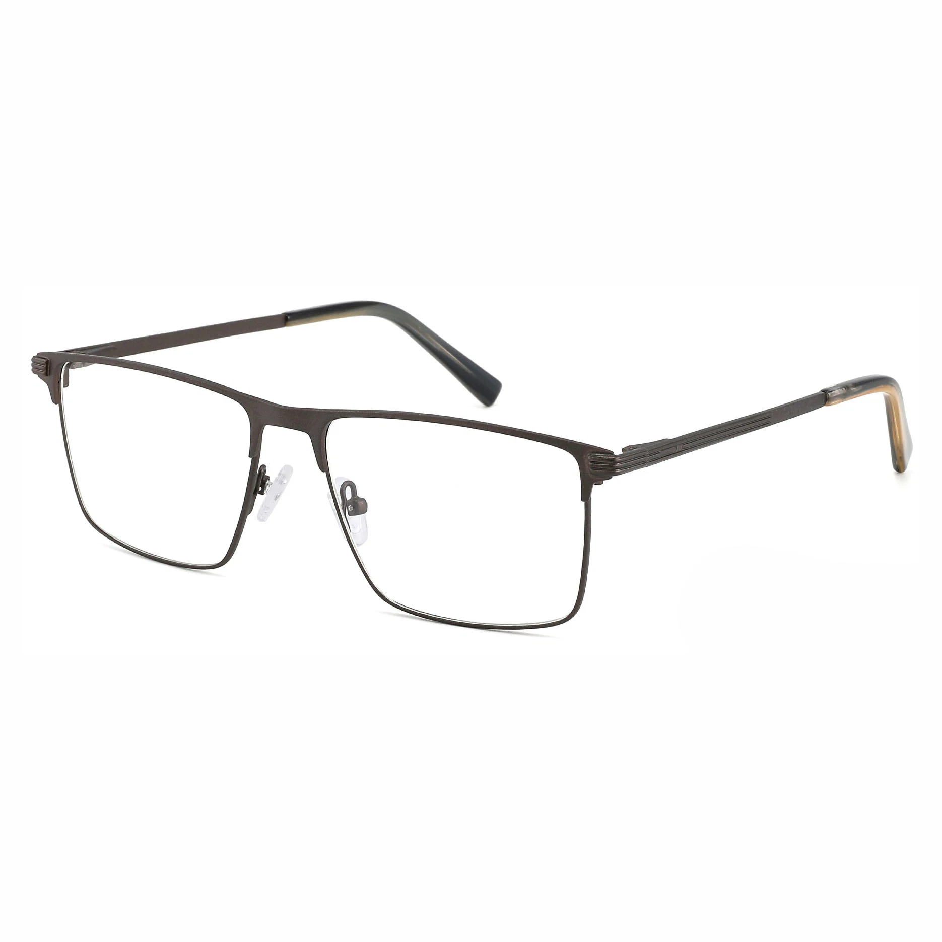 Nouvelle arrivée Lunettes en métal tendance pour hommes Monture optique branchée Browline