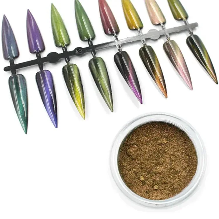 New Arrival 3D Cat Eye Powder Magnetic Magic Effect Pigment Nail Powder