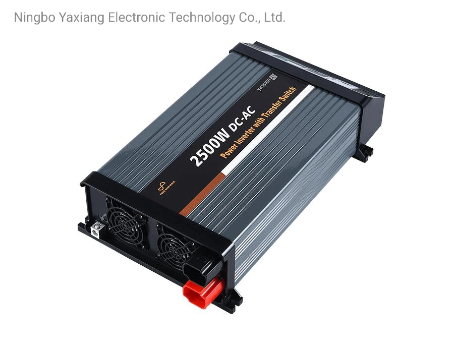 24V 100V/ 110V /120V 2500W DC-AC Pure Sine Wave Inverter with Transfer Switch with Removable Remote Control