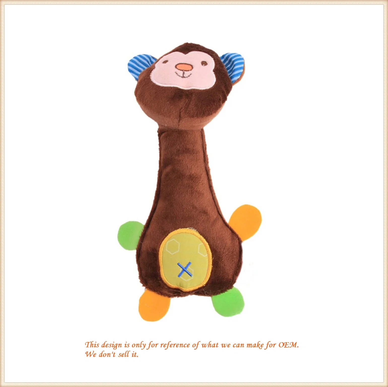 Игрушка плюша кукла образовательные игрушки Rattle Animal Baby Stick