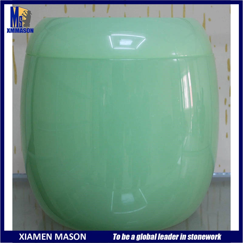 Chinese Factory Supply High Polishing Yellow Marble Urn for Tomb