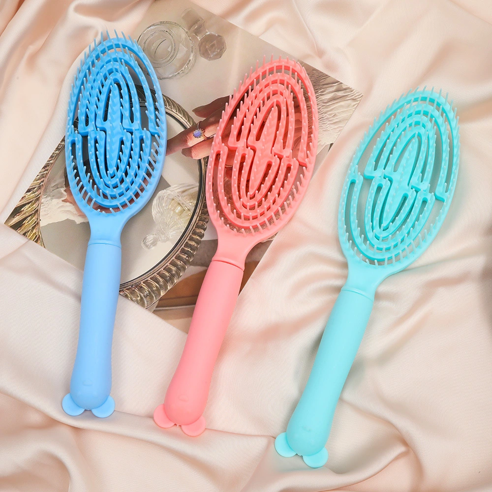 Brosse à cheveux professionnelle pour étiquettes privées Déchantage des cheveux auto-nettoyants Brosse pour femmes