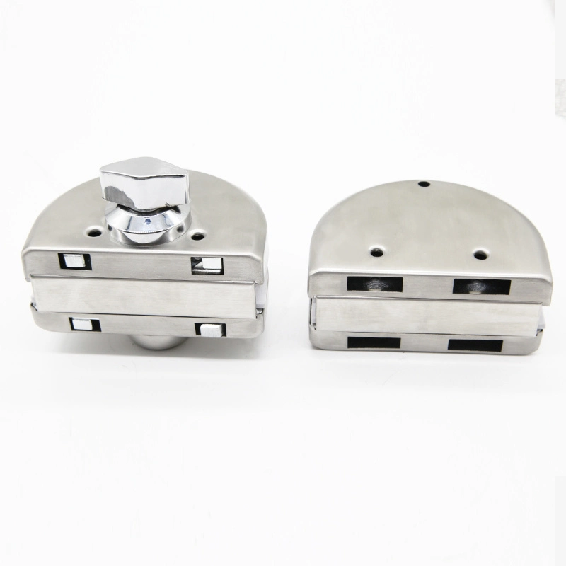 Stainless Steel Round Glass to Glass Door Lock for Glass Door