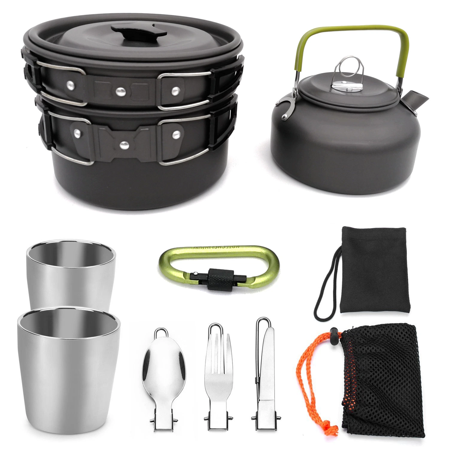 Camping Küche Kochen Outdoor Camping Klappbare Kochgeschirr Set mit Zubehör