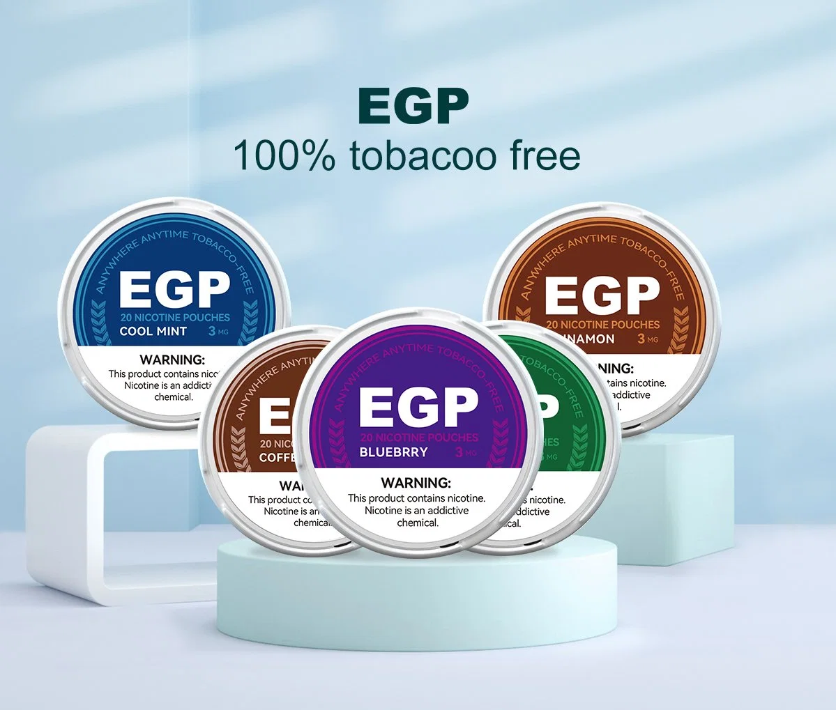 Russian Welcome Snus Nicotine Pouches OEM Brand Mint Energy Tobacco Free Nicotine Pouches