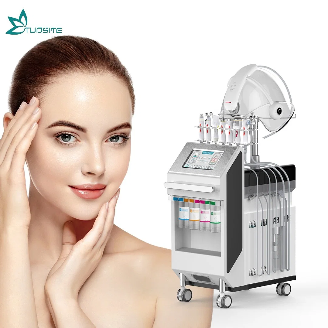 Inyección de oxígeno en agua rejuvenecimiento facial Hidra máquina de belleza para la piel profunda Limpieza