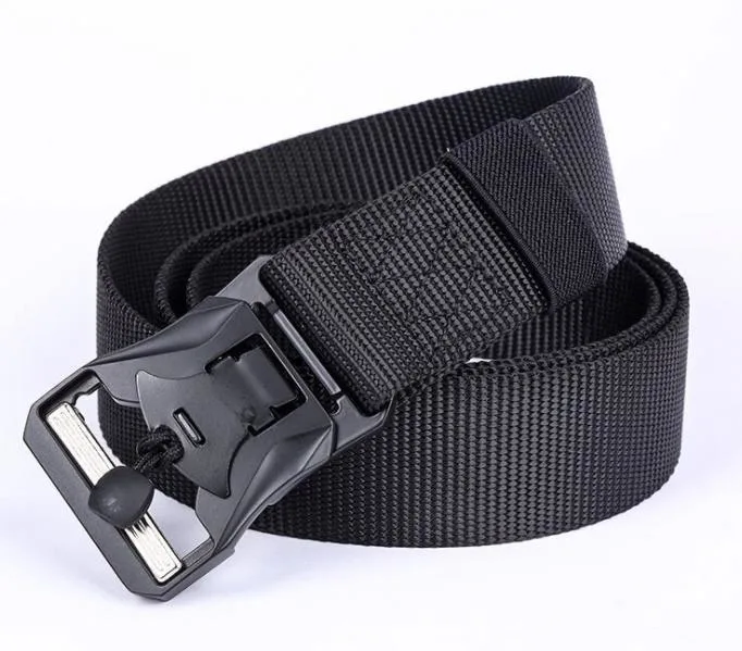 Jinteng Durable Adjustable 5cm Wide 600d Oxford Mens Military Style Belt Army Anti Riot Uniform Military Buckle Belt