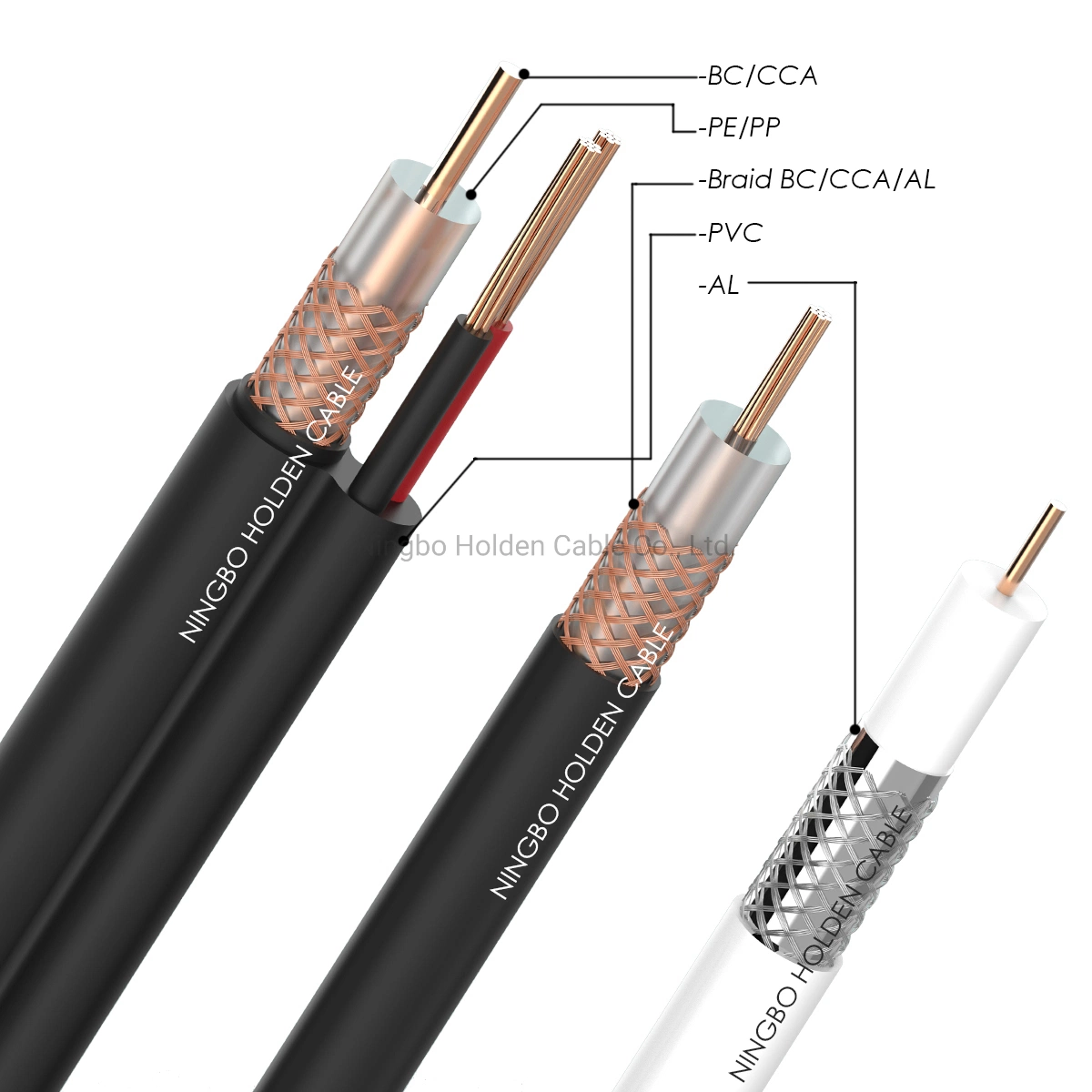 La comunicación TV CCTV cobre RG59 Cable Coaxial Cable Mini