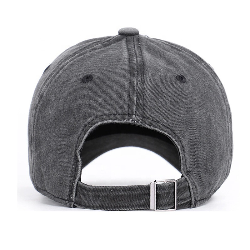 BSCI Audit Men's Plain 100% Cotton 6 Panel Washed Denim Baseball Caps and Hats