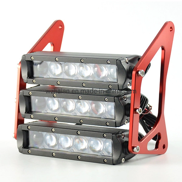 Projecteurs de motocyclette 90W 12V 3400lm modifié Three-Layer LED lampe de feu de la fourche avant 4 support de couleur pour Honda Grom Msx125 125SF