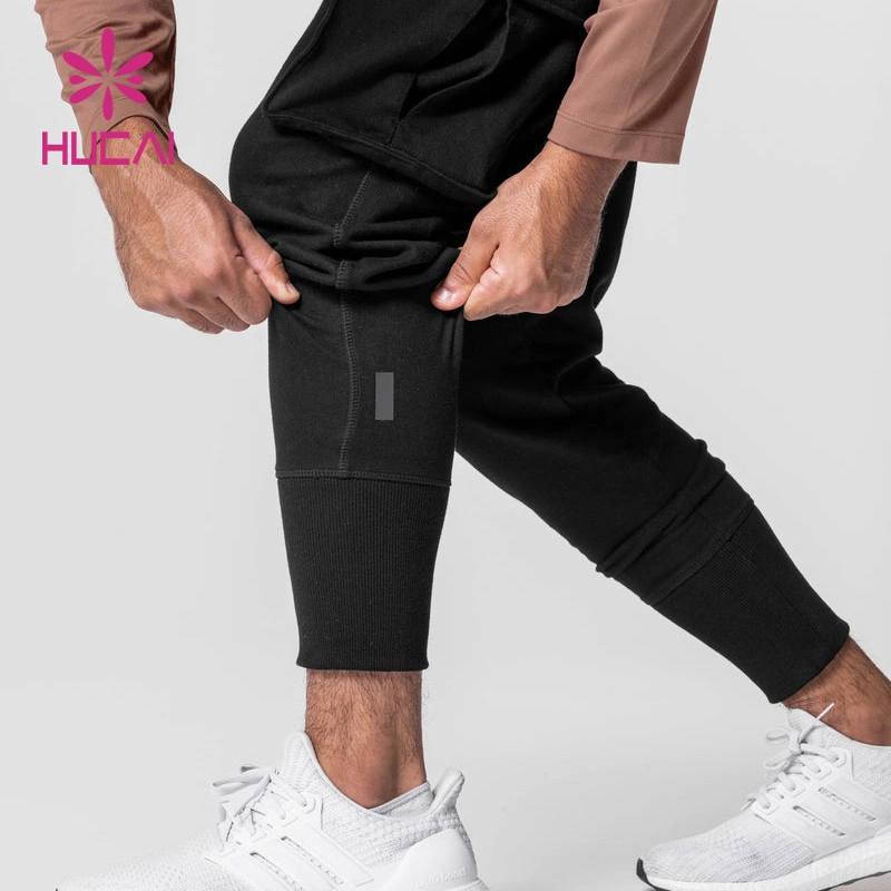 Etiqueta privada OEM Factory Suit Side Zipper Pocket pantalones de chándal personalizados Pantalones de jogging para hombre