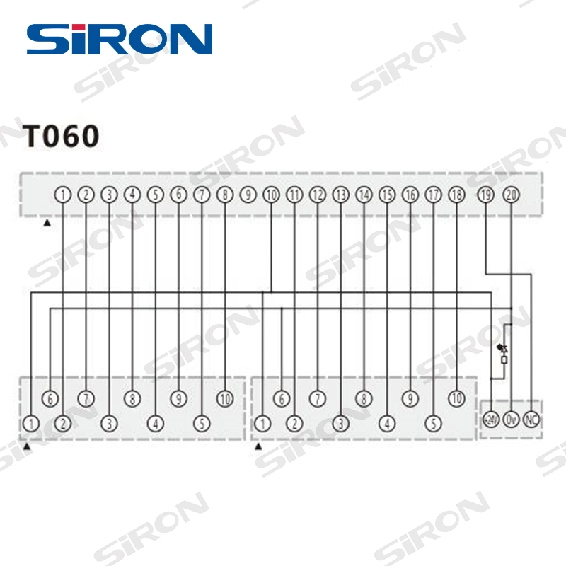 Siron T060 Transfer Terminal Board Horns 20 Core to 10 Core PLC Terminal Block