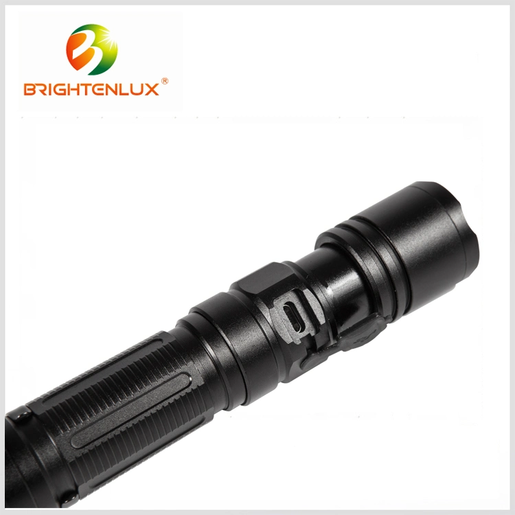 Brightenlux Hot Sale Aluminium Material Long Range High Lumens Rechargeable Portable Waterproof LED Tactical Flashlight Torch