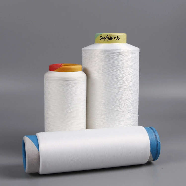 China Manufacturer Spandex Polyester Air Cover Yarn 300/96+70 for Socks