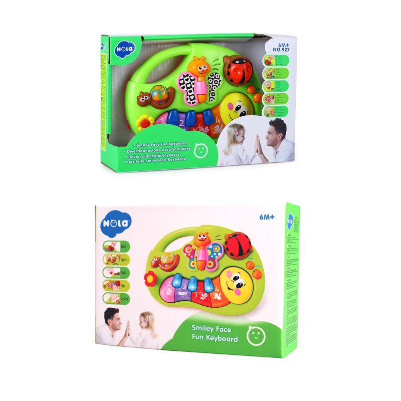 Nuevo Mayoreo Educacional plástico niños Juguete Regalo Smiley cara Diversión Teclado Musical Baby Products Toy for Kids Baby Toys