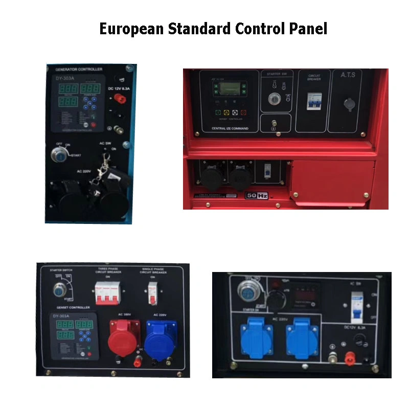 5kVA 6 kVA 7 kVA compact ultra silencieux des moteurs diesel générateur alimenté