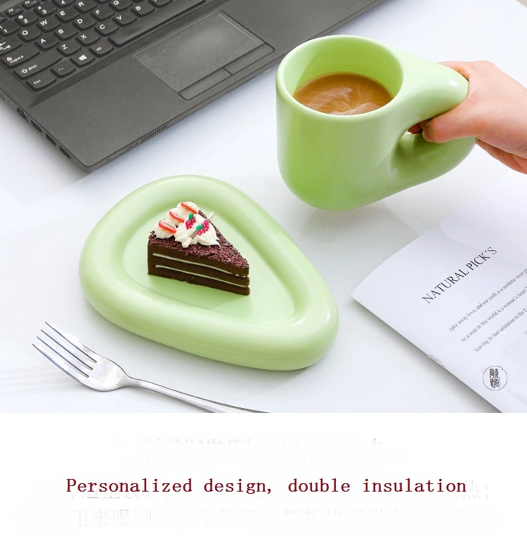 Wholesale/Supplier High-Grade Ceramic Coffee Cups and Saucers, High-Quality Personalized Cups