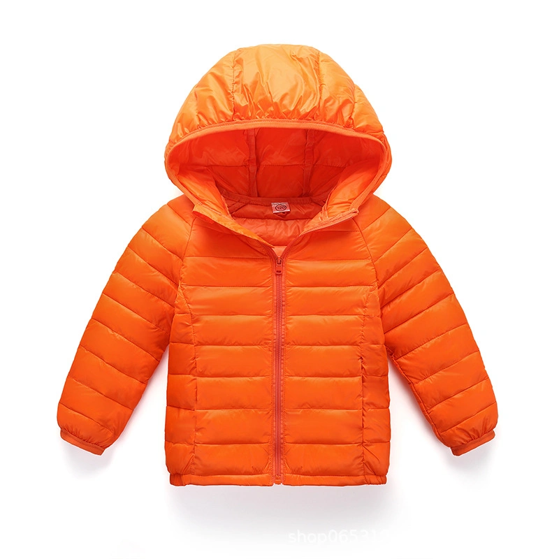 Custom Design Logo Wholesale/Supplier Cheap Polyester Cotton Nylon Light Weight Padding Down Puffer Winter Fashion Plain Infant Toddler Baby Kids Children Coat Jacket