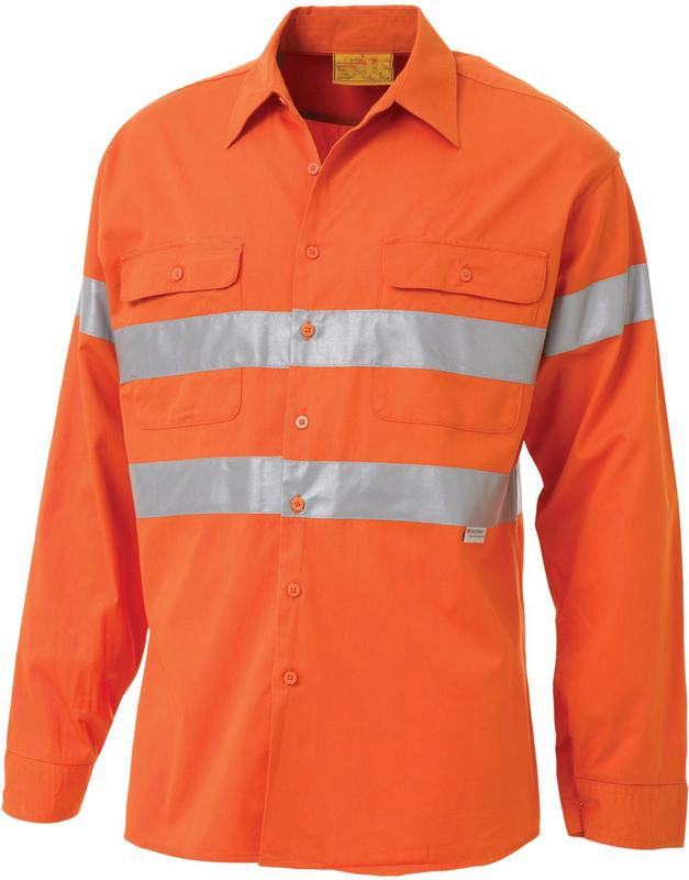 ملابس السلامة التأملية عالية الوضوح العمل زي مخصص مرحبًا Vis قميص أعمال البناء