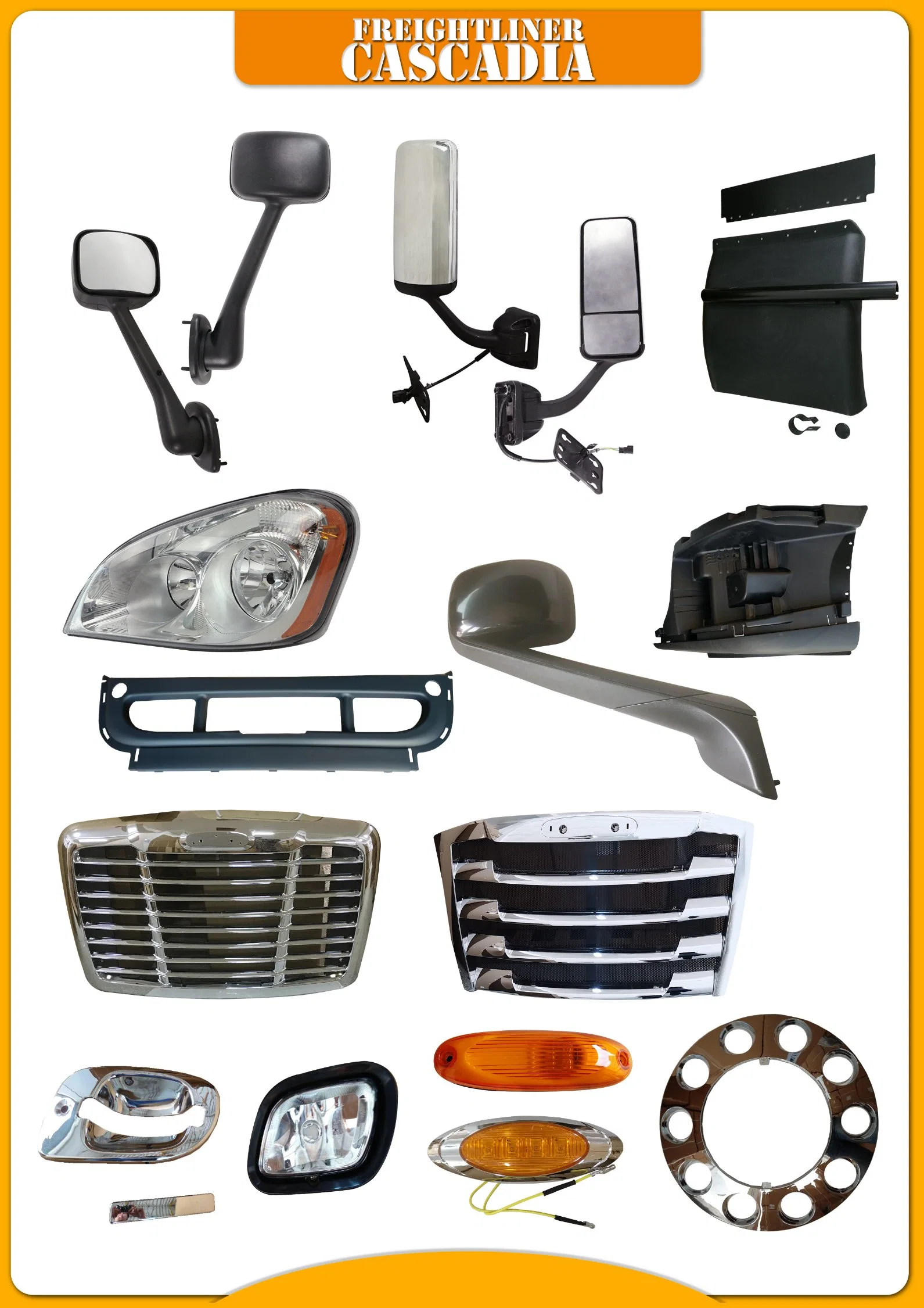 Freightliner Cascadia Accessoires auto lampe halogène de brouillard avant un06519090000651909001, un hc-T-15027