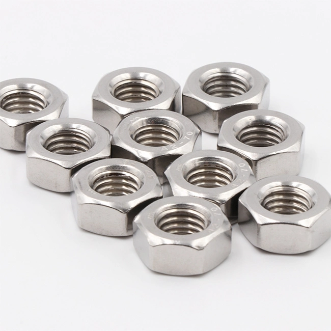 Hot Sale A2-70 A2-80 A4-80 A4-70 Stainless Steel Hexagon Nut 304 Ss 316L Stainless Steel Hex Nut