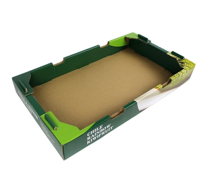 Custom de papel cartón ondulado de color Naranja Pera Limón Manzana Banana Mango Embalaje caja de cartón de embalaje de Verdura Fruta