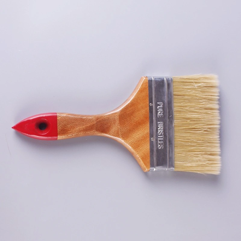 Hot-Selling Style White and Black Bristles with Solid Plastic Handle Brush Paint Paint Brush