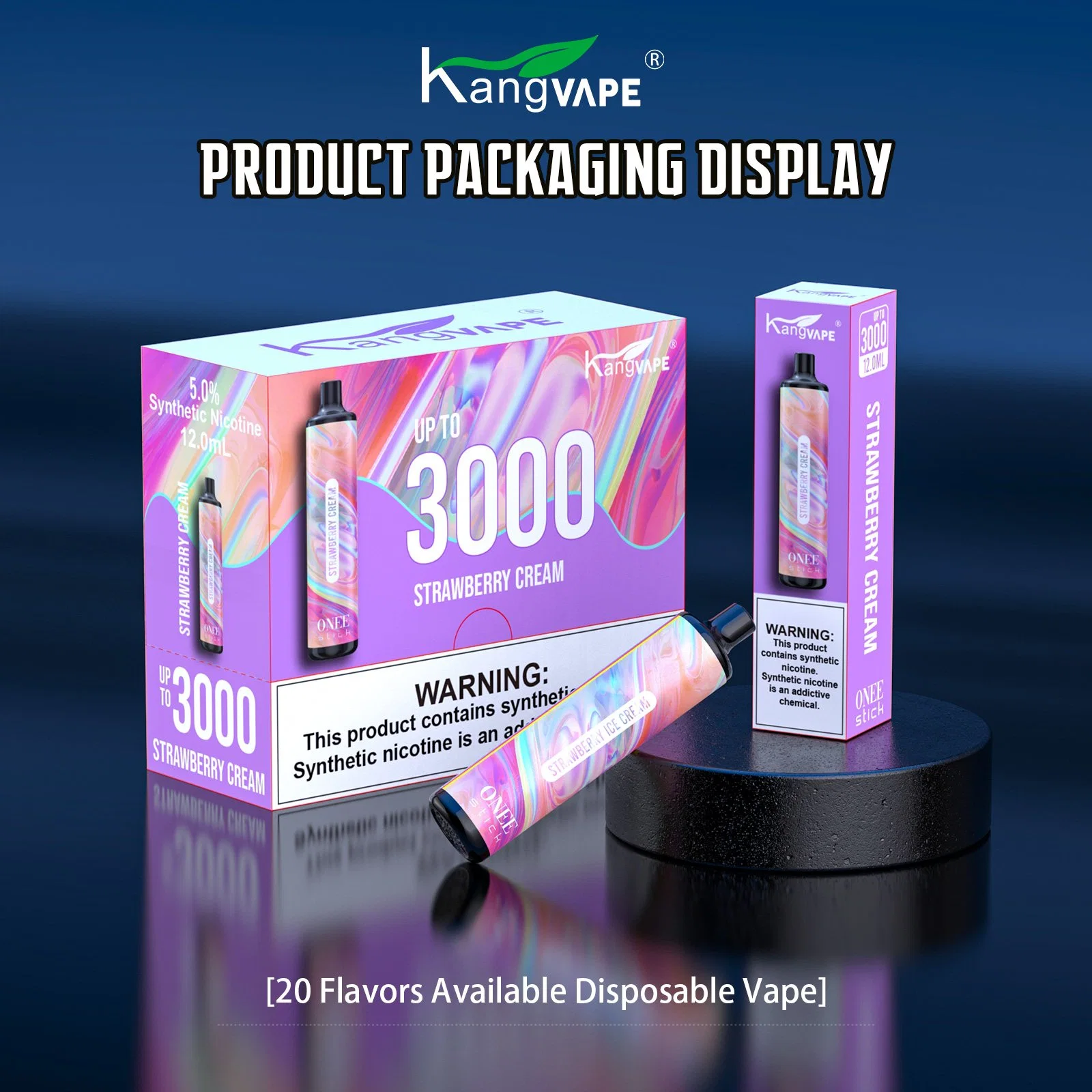 Kangvape Onee Stick 3000 Puff, Bienvenido más información