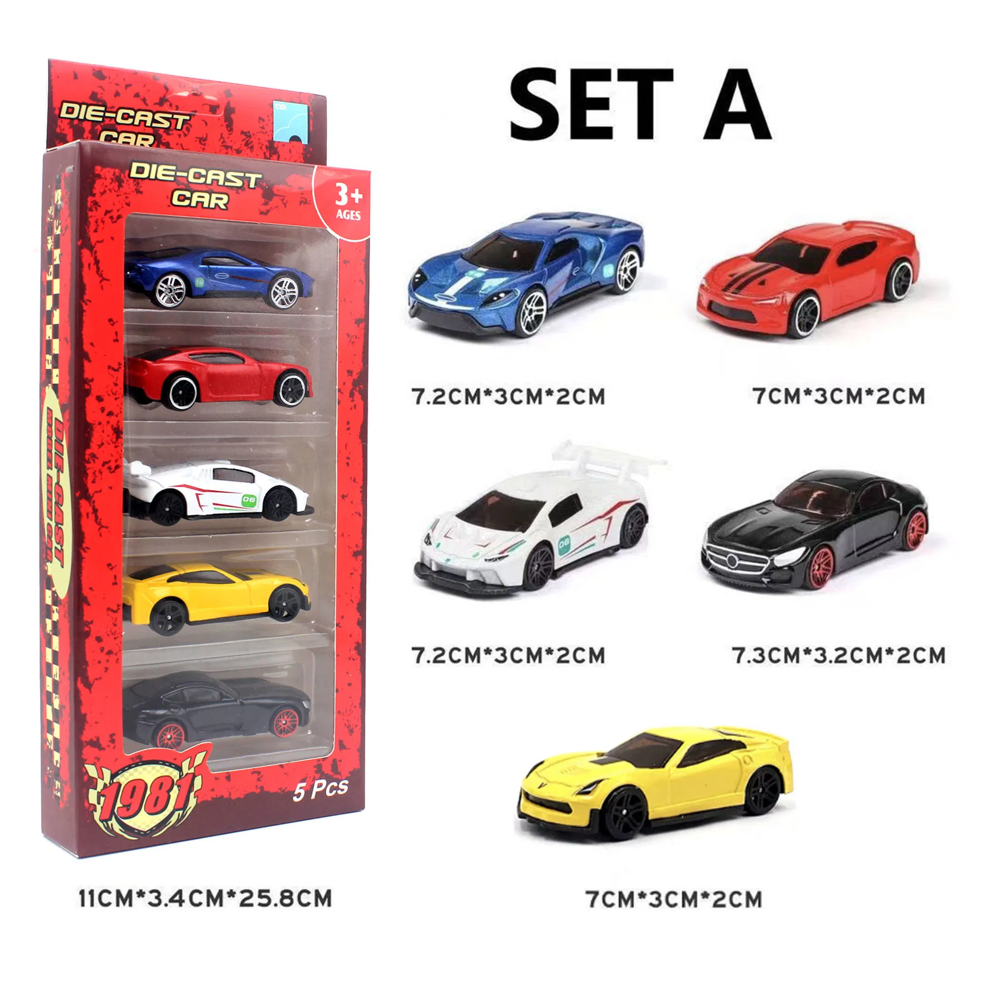 Alloy Diecast Cars Toys 1: 64 Collection Alloy Model Set Toys