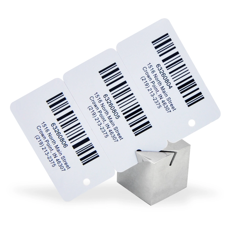 Full Size Card & Keytag & Full Colour Printed Plastic Combo Card