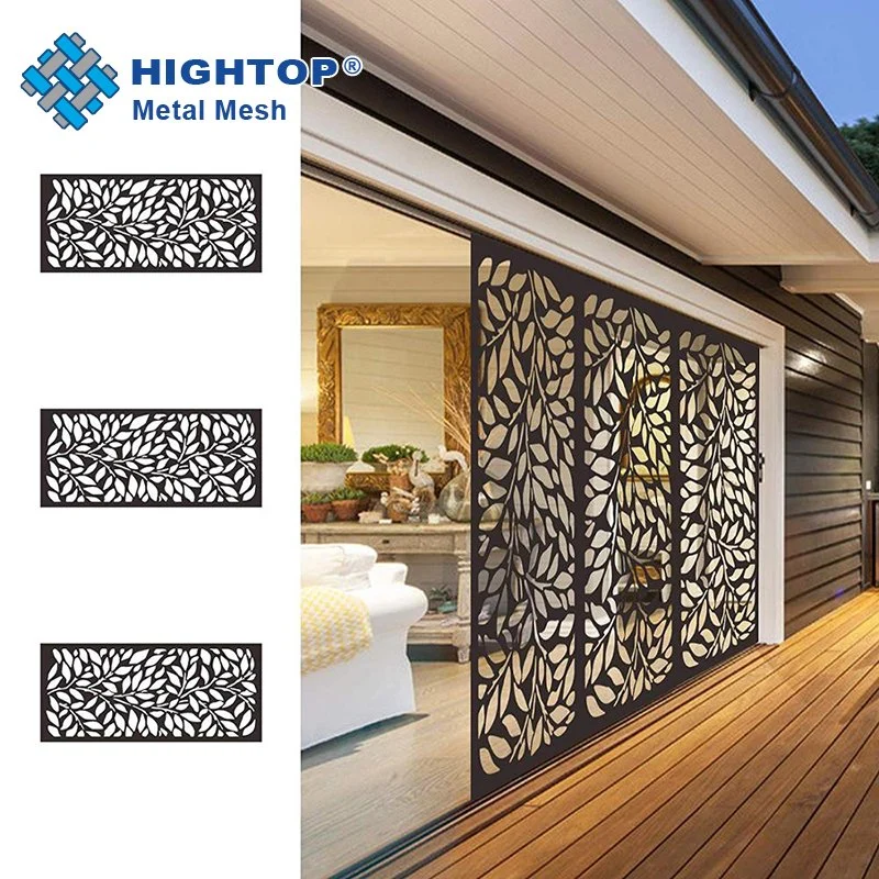 Aluminum Laser Cut Decorative Partition Garden Divider Outdoor Metal Privacy Screens