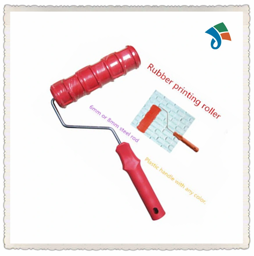 Plastic Handle Rubber Decorating Pattern Paint Printing Roller