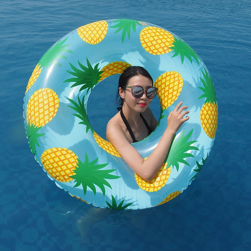 Outdoor Sommer PVC umweltfreundliche Wasser spielen Spielzeug Aufblasbare Flmaingo Ananas Schwimmring