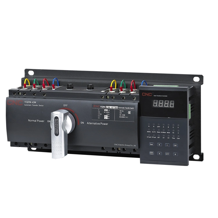 CNC automática de alimentación doble interruptor de transferencia de equipos de conmutación doble