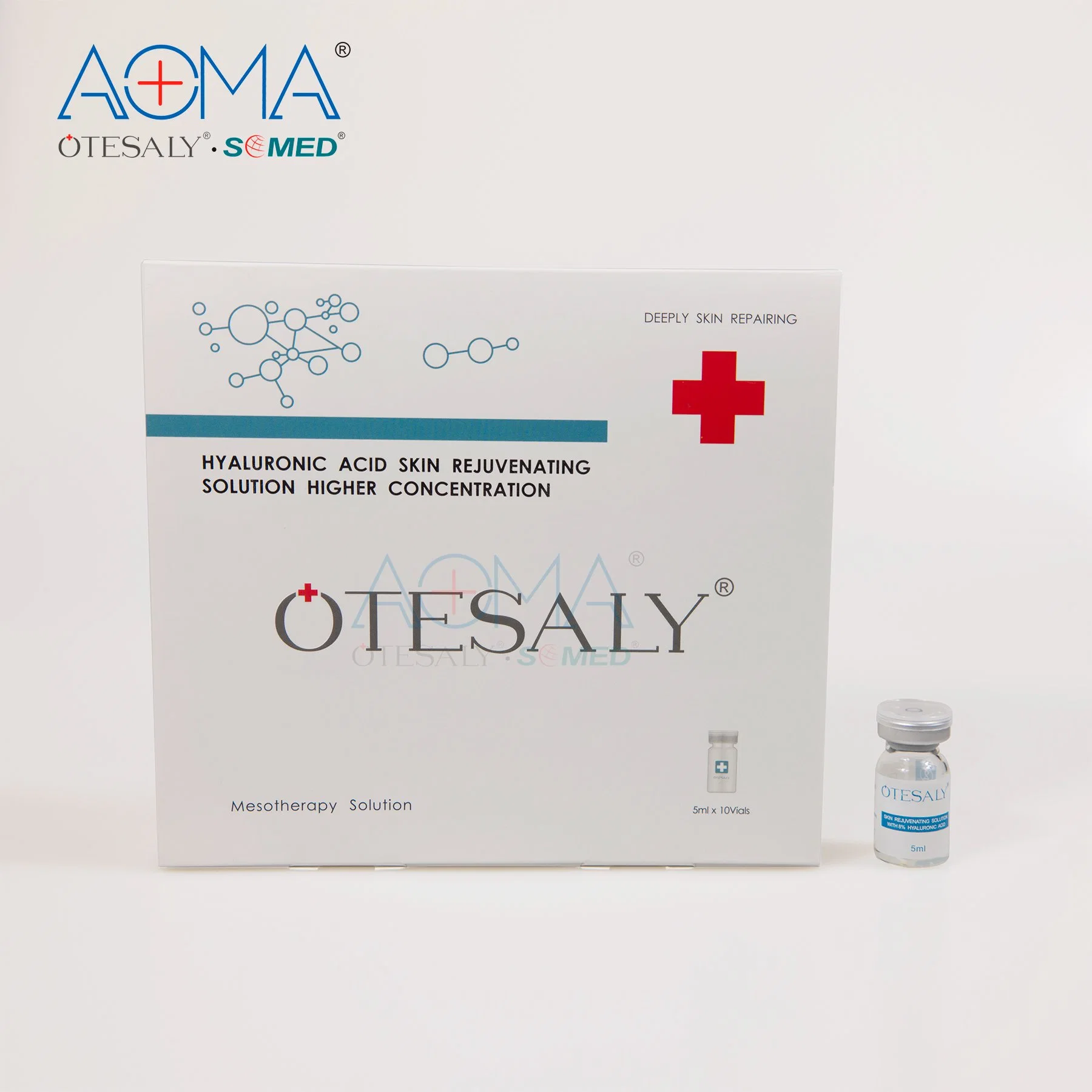 Otesaly preço grossista Rejuvernation da pele com 8% Ha linhas finas pele seca Mesoterapia Solution Via Meso Gun