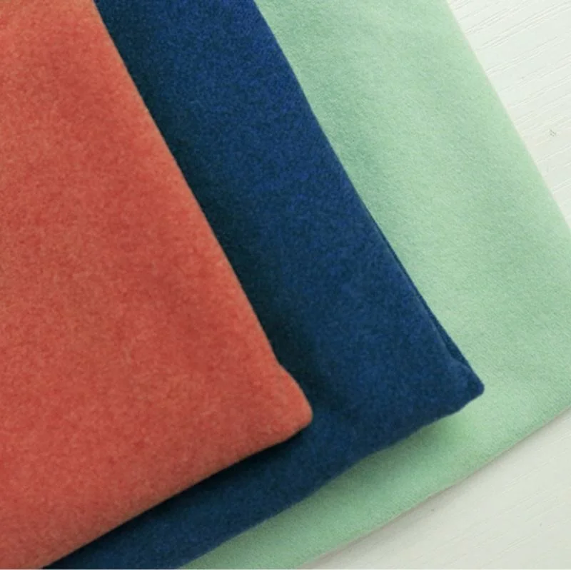 Wholesale 280GSM French Velvet Fabrics Super Soft Heavy Cotton Polyester