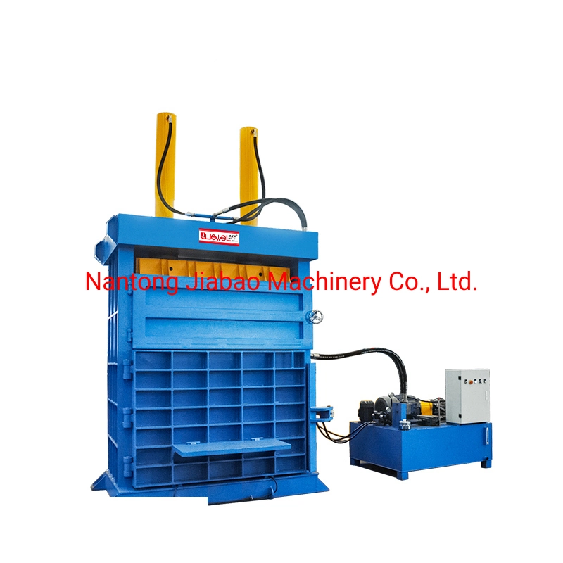 Jewel Brand Recycling Machine Packing Machine Vertical Hydraulic TV Shell Compress Baler Machine for Car Waste Tire/Waste Tyres/Scrap Tire/Tire/Used Tire/Tyre