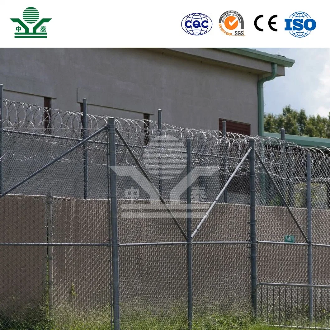 Zhongtai Safety Barbed Wire China Wholesale/Supplierrs 10 - 12 M Length Razor Wire Blade Used for Black Security Fencing