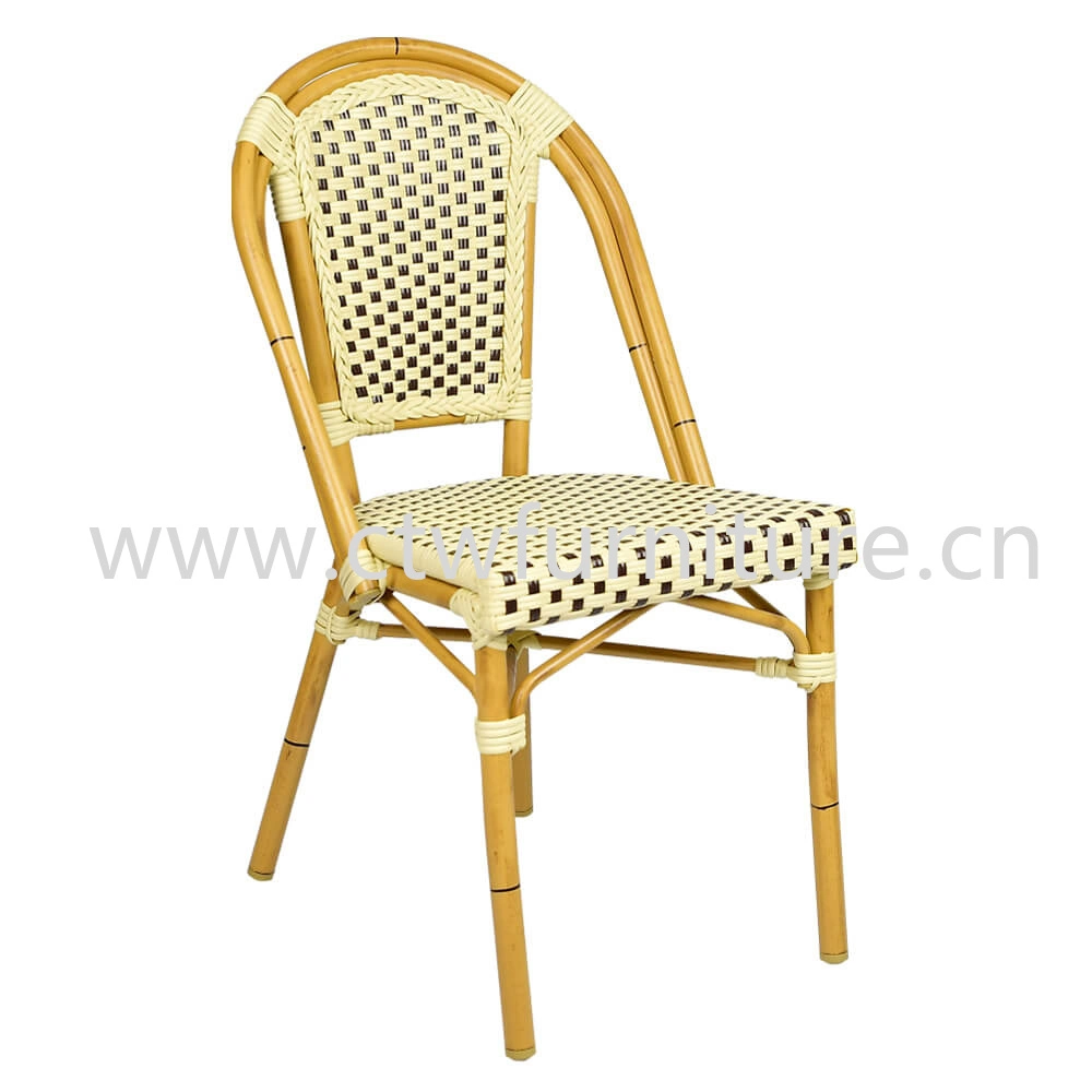 Hot Sales Jardín Bistro Set Mobiliario de Casa comedor exterior de ratán Silla de restaurante