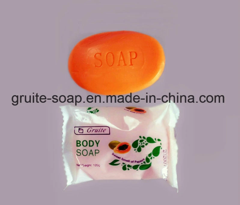 120 غ من الإسفنج الغني بابايا فراغانس المرحاض Soap Bath Soap، صابون الجسم