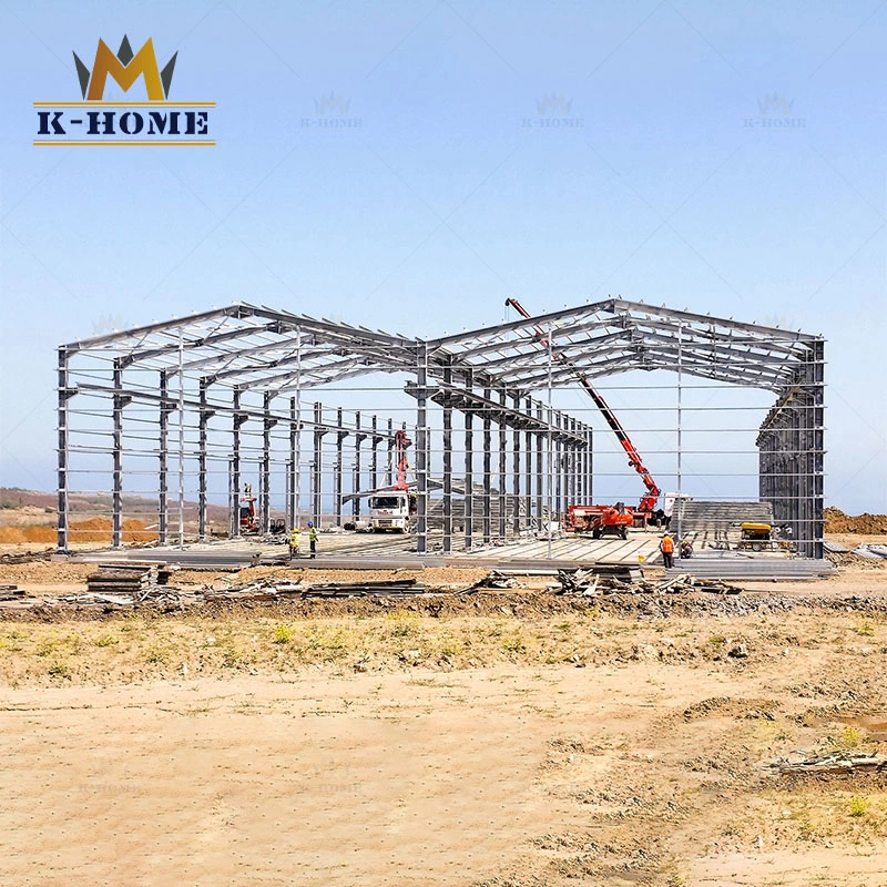 Light Steel Roof Prefab Metal Building Structure for Greenhouse