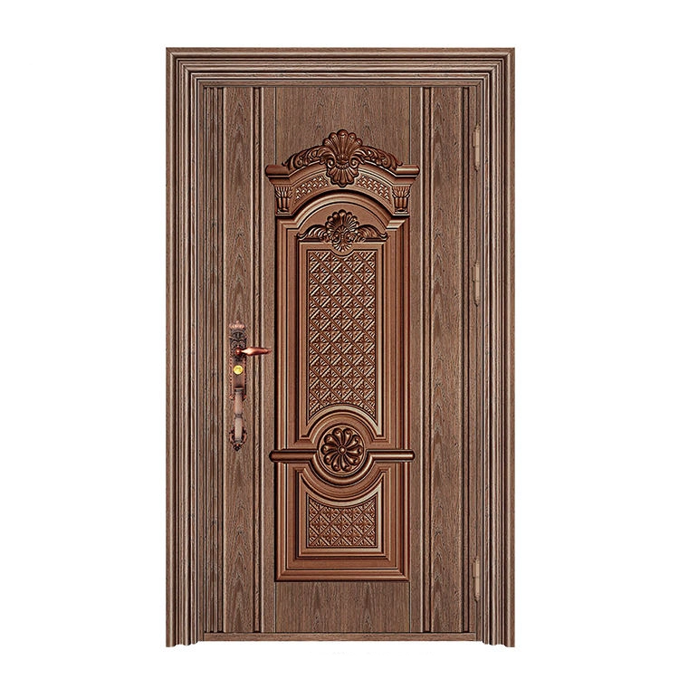 Made in China House Metal Doors Factory Price Room Steel Security Wood Door