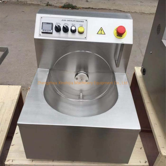 304 Stainless Steel Small 8kg Table Model Chocolate Melting Tempering Casting Moulding Forming Making Processing Machine with CE