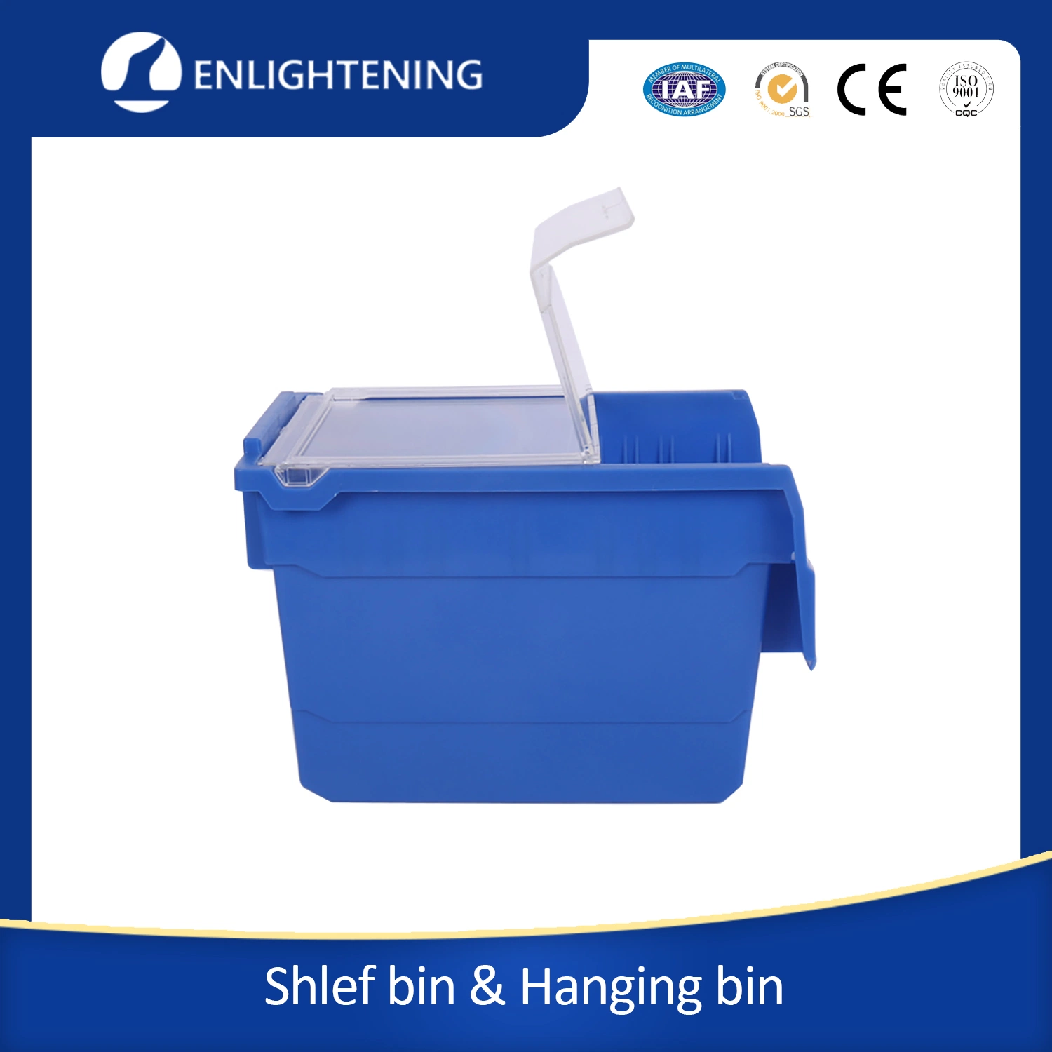 Pharmacy Hospital Use Plastic Stackable Parts Storage Shelf Bins for Medicine Storage and Pickup